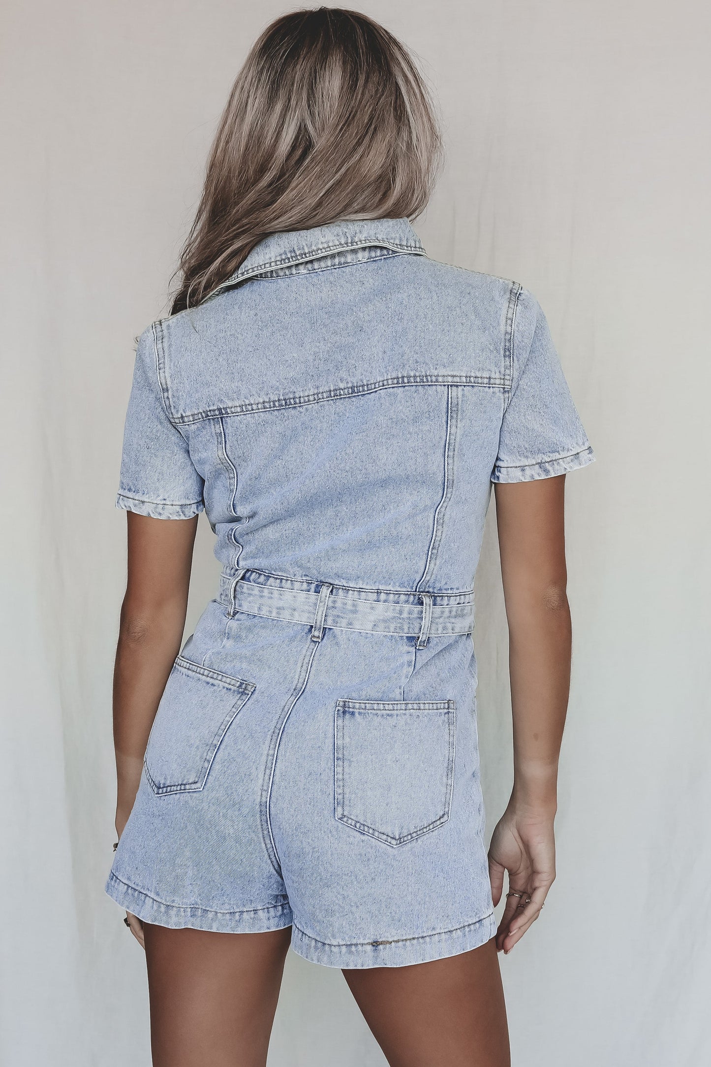 Denim Looks Good On You Denim Romper